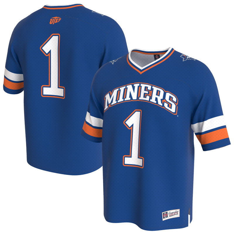 UTEP Miners Lightweight Collegiate Football Fashion Jersey - Navy