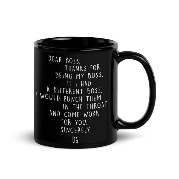 Humorous Manager Gag Present Mug, Humorous Boss Coffee Mug, Office Humor Ceramic Cup, Coworker Supervisor Appreciation Christ