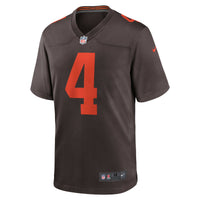 Cleveland Browns Deshaun Watson Brown Alternate Game Jersey