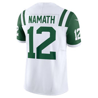 New York Jets Joe Namath White Classic Alternate Retired Player Limited Jersey