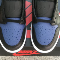 Low Top Sneakers, Blue Black Colorway, Lace Up Design, Casual Gift for Sneaker Fans