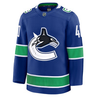 Vancouver Canucks Elias Pettersson Blue Home Premium Jersey