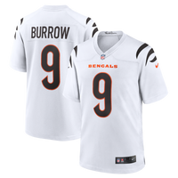 Cincinnati Bengals Joe Burrow White Game Jersey
