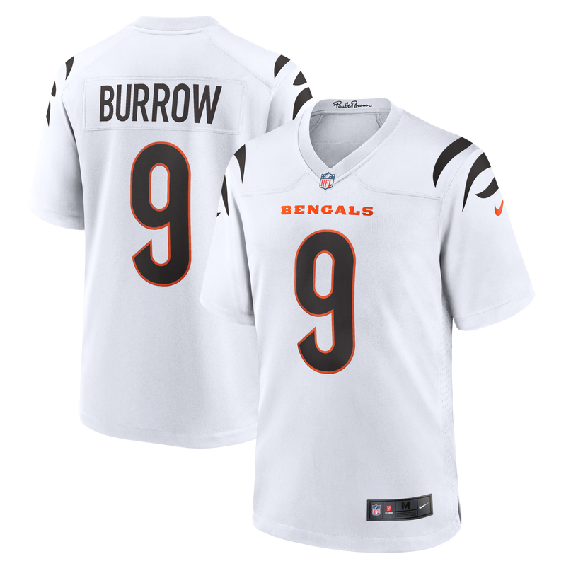 Cincinnati Bengals Joe Burrow White Game Jersey