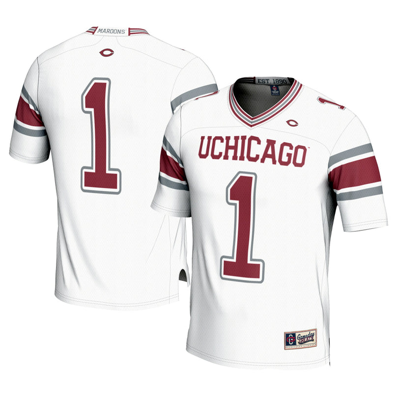 #1 UChicago Maroons Football Jersey - White