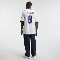 Baltimore Ravens Lamar Jackson White Game Jersey