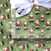 Sports Christmas Gift Wrap, Football Santa Wrapping Paper, Game Day Santa Present Paper, Football Field Holiday Wrap, Sports Fan Gift Wrap Roll