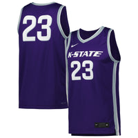 #23 Kansas State Wildcats Replica Basketball Jersey - Purple