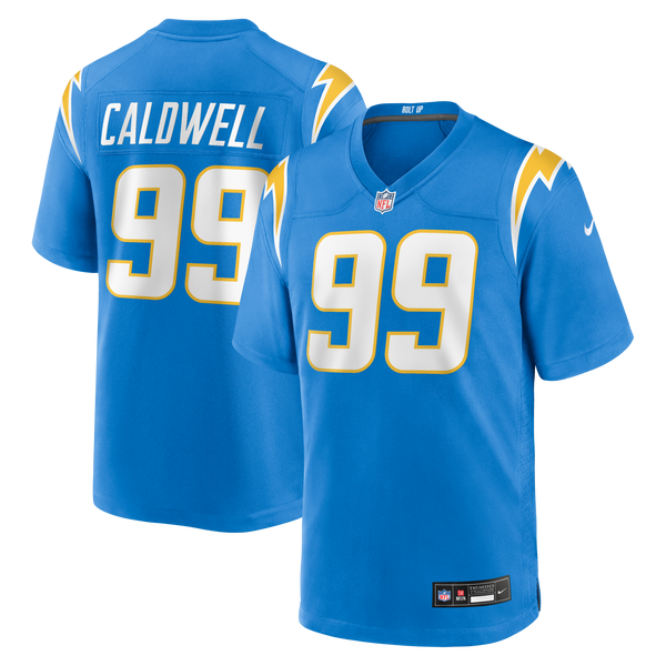 Los Angeles Chargers Jamaree Caldwell Powder Blue Team Game Jersey