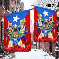 Three Wise Men Christmas Yard Flag, Puerto Rico Three Kings Garden Flag, Cultural Holiday Lawn Flag, Double-Sided Epiphany Flag