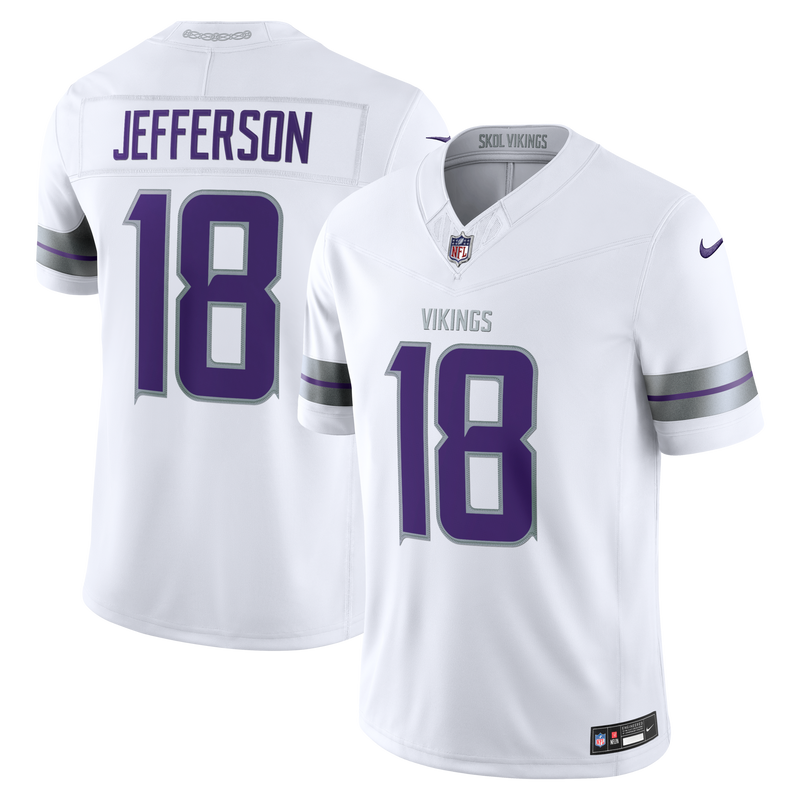 Minnesota Vikings Justin Jefferson White Alternate Stitched Limited Jersey