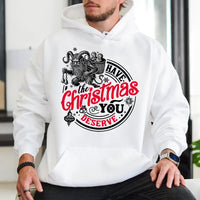 Dark Holiday Horror Hoodie, Krampus Christmas Hoodie, Krampusnacht Pullover Hoodie, Sarcastic Winter Holiday Sweatshirt, Creepy Xmas Present
