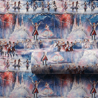 Watercolor Nutcracker Gift Wrap, Nutcracker Ballet Wrapping Paper, Christmas Ballet Wrapping Paper, Holiday Gift Wrap Roll for Dancers