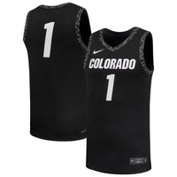 #1 Colorado Buffaloes Replica Basketball Jersey - Black