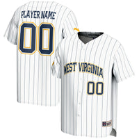 West Virginia Mountaineers NIL Pick-A-Player Lightweight Baseball Jersey - White