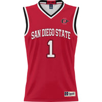 #1 San Diego State Aztecs Lightweight Basketball Jersey - Scarlet