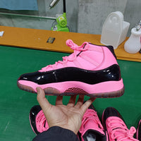 High Top Sneakers, Black Red Pink Colorway, Lace Up Design, Casual Gift for Sneaker Fans