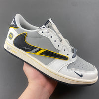 Low Top Sneakers, Silver White Colorway, Reverse Hook Design, Lace Up Design, Casual Gift for Sneaker Fans