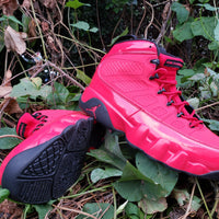 Sneakers, Red Colorway, Lace Up Design, Casual Gift for Sneaker Fans