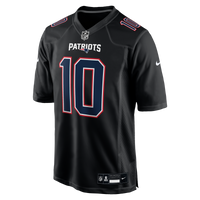 New England Patriots Drake Maye Carbon Black Game Jersey