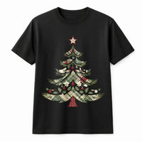 Vintage Buffalo Plaid Holiday Shirt, Rustic Plaid Christmas Tree T-Shirt, Comfy Festive Tree Graphic Tee, Adorable Winter Holiday Present