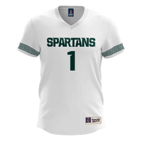 #1 Michigan State Spartans Lightweight Soccer Team Jersey - White