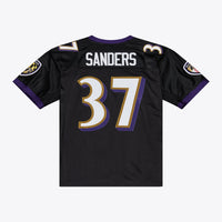 Baltimore Ravens Deion Sanders Black 2005 Authentic Throwback Jersey