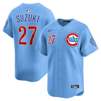 Chicago Cubs Seiya Suzuki Light Blue 2nd Alternate Limited Player Jersey
