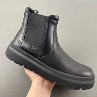 Boots, Black Colorway, Slip On Design, Casual Gift for Shoe Lovers