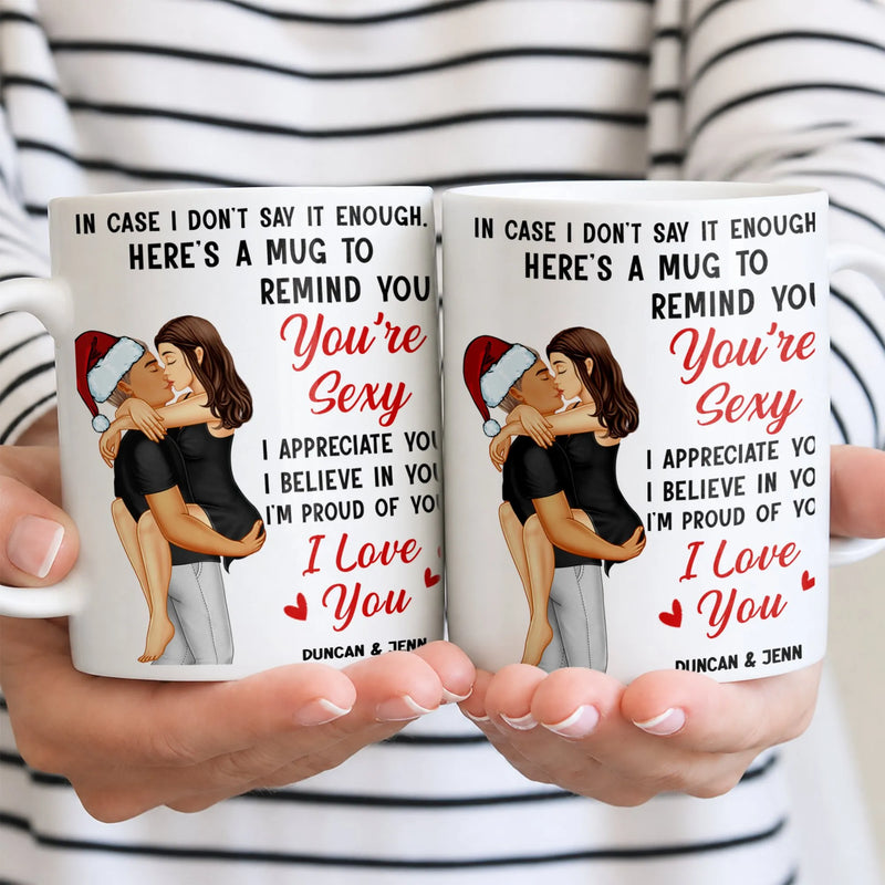 You Are Sexy I Love You Ceramic Cup, Personalized Couple Coffee Mug, Humorous Romantic Drinkware, Adorable Christmas Present for Boyfriend Girlfriend