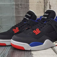 Low Top Sneakers, Blue Black Red Colorway, Lace Up Design, Casual Gift for Sneaker Fans