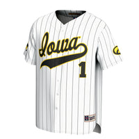 Iowa Hawkeyes Lightweight Collegiate Baseball Fashion Jersey - White