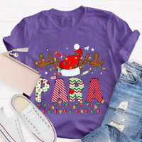 Santa Hat Holiday Paraeducator Tee, Paraprofessional Christmas Lights Shirt, Adorable Christmas SPED T-Shirt, School Staff Xmas Shirt