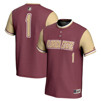 #1 Florida State Seminoles Lightweight Softball Jersey - Garnet