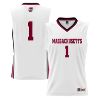 #1 UMass Minutemen Lightweight Basketball Jersey - White