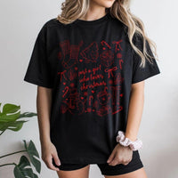 Coquette Christmas Tee, Just a Girl Who Loves Christmas T-Shirt, Adorable Girly Holiday Graphic Shirt, Christmas Aesthetic Present for Her