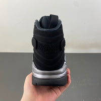 Retro Mid Top Sneakers, Black Colorway, Lace Up Design, Casual Gift for Sneaker Fans