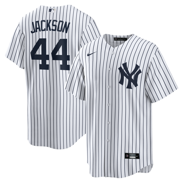 New York Yankees Reggie Jackson White Home Retired Player Replica Jersey
