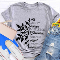 Holiday Snowflake T-Shirt, Christmas Snowflake Shirt, Winter Graphic Tee, Comfy Xmas Snowflake Shirt, Christmas Present for Women and Men