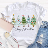 Festive Christmas Tree Shirt, Merry Christmas Tree T-Shirt, Retro Holiday Graphic Tee, Winter Xmas Pullover Tee, Christmas Present