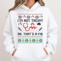 Humorous Medical Pun Christmas Hoodie, Nurse Christmas Hoodie, Ugly Sweater Nurse Holiday Hoodie, RN Healthcare Graphic Sweatshirt, Xmas Present