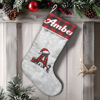 Monogram Initial Stocking, Snowman Christmas Stocking, Buffalo Plaid Christmas Stocking, Personalized Name Stocking, Holiday Family Present