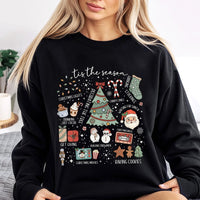 Retro Holiday Crewneck, Tis the Season Christmas Sweatshirt, Adorable Winter Graphic Sweater, Comfy Christmas Sweatshirt, Holiday Season Pullover