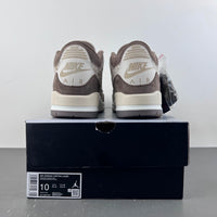 Retro Low Top Sneakers, White Brown Colorway, Laser Etched Design, Lace Up Design, Casual Gift for Sneaker Fans