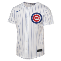 Male Chicago Cubs Nico Hoerner White Home Replica Jersey