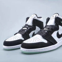 Sneakers, Black White Colorway, Glow in the Dark Detail, Lace Up Design, Casual Gift for Sneaker Fans