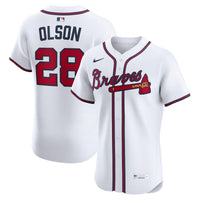 Atlanta Braves Matt Olson White Home Elite Player Jersey