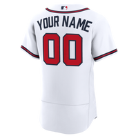 Atlanta Braves White Home Authentic Custom Jersey