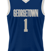 #1 Georgetown Hoyas Lightweight Basketball Jersey - Navy