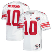 New York Giants 2007 Eli Manning White Authentic Throwback Retired Player Jersey